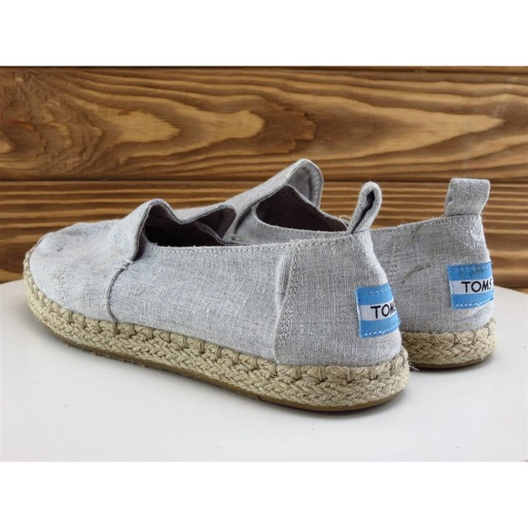 TOMS Size 7‎ Flat Shoes Gray Fabric Women 7 - Picture 9 of 12
